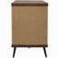 Table d'appoint moderne en noyer 2 en 1 avec porte à ressorts et bac à litière pour chat Cat Sisal Cat Furniture