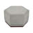 Marlow Contemporary Fabric Upholstered Ottoman with Hexagonal Wood Base-30785968