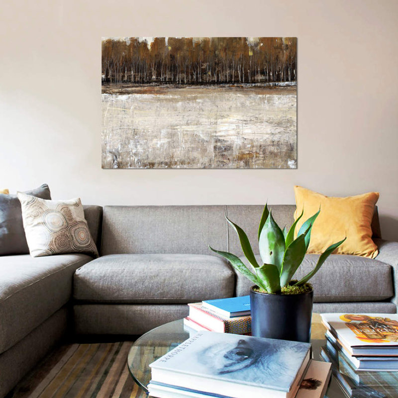 « neutral reflection i », impression sur toile, H 40 po x l 60 po x P 1,5 po, Pas de tapis, Toile tendue