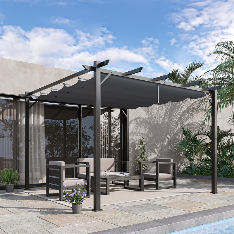 Aaliyahrose 3m x 3m Aluminum Pergola