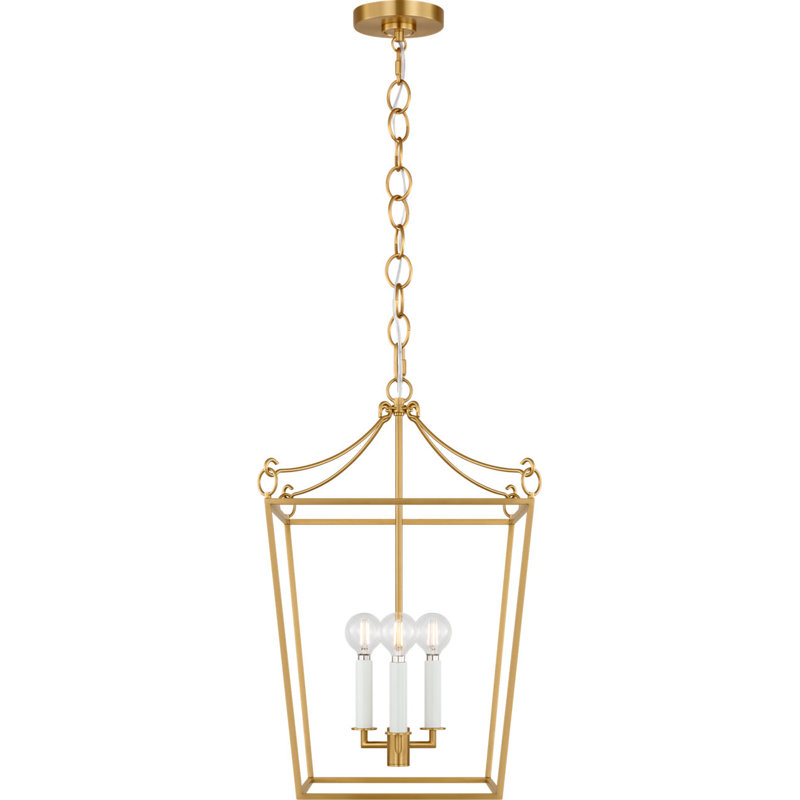 Carlyle Lantern, Burnished Brass, 3, 87" H x 13.75" W  x 13.75" D