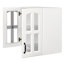 Armoire murale, armoire murale avec porte vitrée, armoire flottante avec tablettes réglables pour la cuisine, la salle de bain et le salon