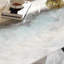 Rectangular marble dining table