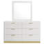 Commode 6 tiroirs avec miroir Jordan-2132520795
