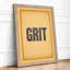Grit Typography - Framed Print-762683460-762683463