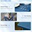 Table pour porche de 15 po - Piscine extérieure carrée pour l'extérieur, balcon, capacité de 110 lb, véranda latérale