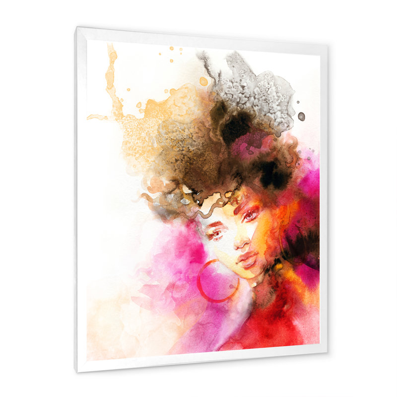 - Œuvre d'art sur toile glamour, H 36 po x l 24 po x P 1 po, Toile avec cadre flottant blanc