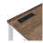Tyrese Walnut & White Writing Desk with USB Ports - Modern Home Office Computer Desk for Workspace Organization-1205694861