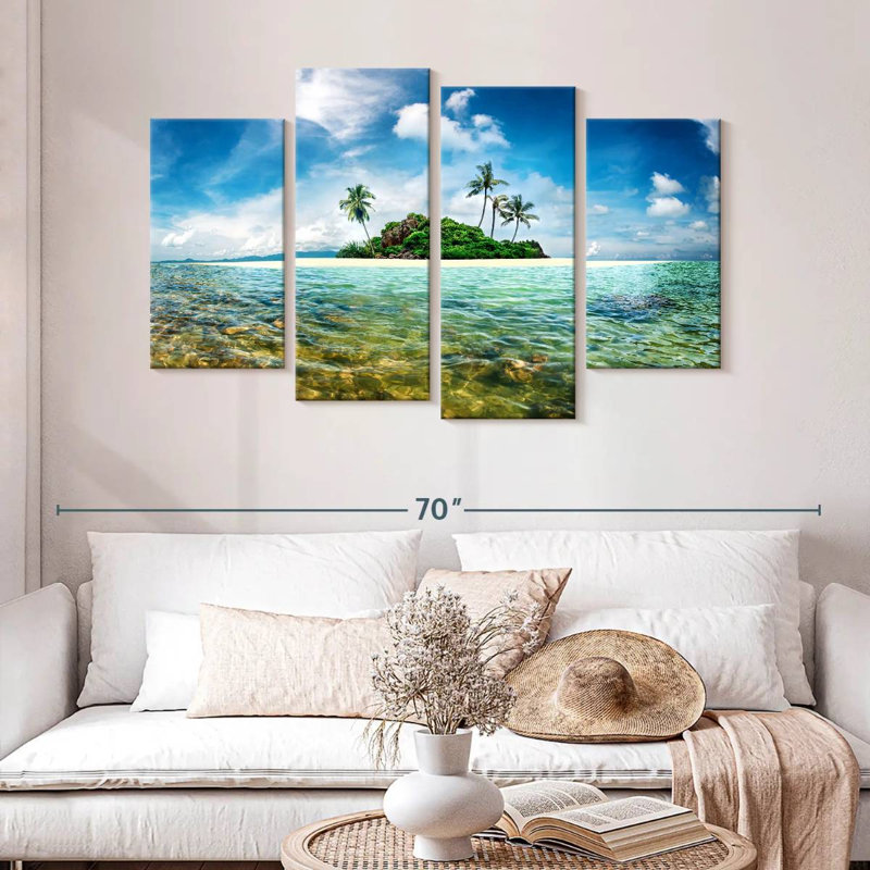 Gillard Exotic Paradise Island, H 32 po x l 52 po