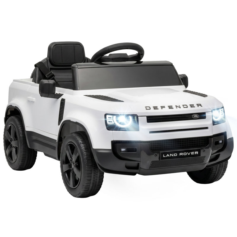 AIYAPLAY Land Rover Defender Licensed 12V Kids Ride on Car w/ Remote, White