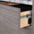 Lateral File with Two Drawers, Medium Gray finish