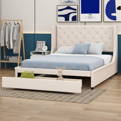 Nyliyah Upholstered Upholstered Bed Storage Bed
