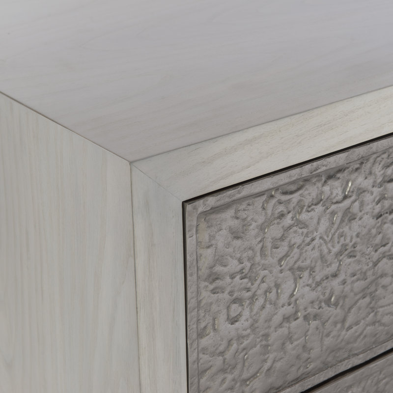 Ware Walnut Solid Wood 72 " W 4 - Drawer Dresser