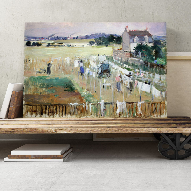 Laundry by Berthe Morisot - Wrapped Canvas, 35cm H x 50cm W