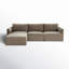Deirdre Velvet L-Shaped Sectional Reversible-448373182