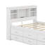 Lit plateforme avec tête de lit, USB, lit gigogne et tiroirs-87402985-87402987