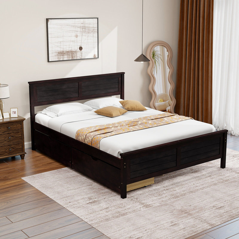 Raidah Bed, Full, Espresso
