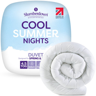 Cool Summer Nights Duvet 4.5 Tog Lightweight Cooler Quilt Machine Washable