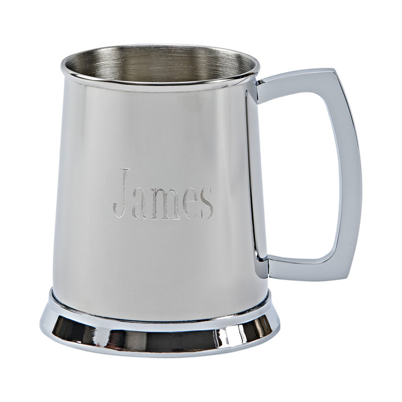 20oz. Stainless Steel Beer Mug, Bright
