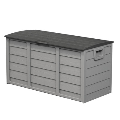 SUNCROWN Deck Box 75 Gallons Water Resistant Resin Lockable Deck Box by SUNCROWN