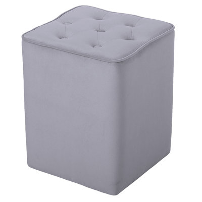 Hepler 40 cm W Velvet Tufted Square Ottoman
