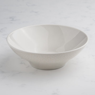 Fabric Crackle Premium Porcelain Privilege Salad Bowl, 14.5oz | Microwave & Dishwasher Safe