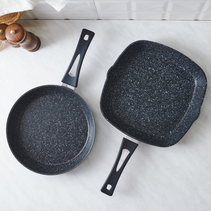 Karaca Defne Biogranite 2-Piece Pan Set, Black