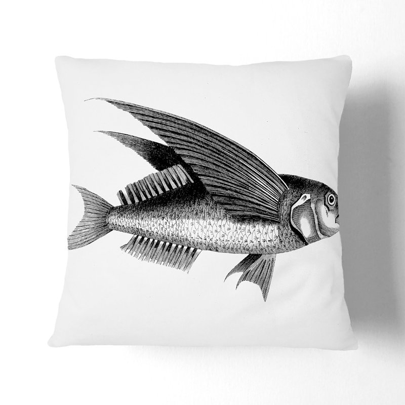 Square Throw Cushion, Stone, 55cm H x 55c m W x 20cm D