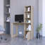 Bureau d'écriture avec armoire de rangement et bibliothèque-1698027436
