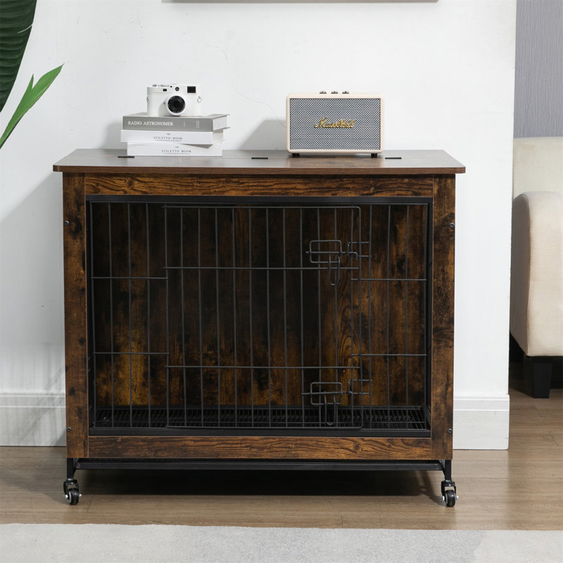 Cage pour chien, Brun, H 26 po x l 23,6 po x P 20 po