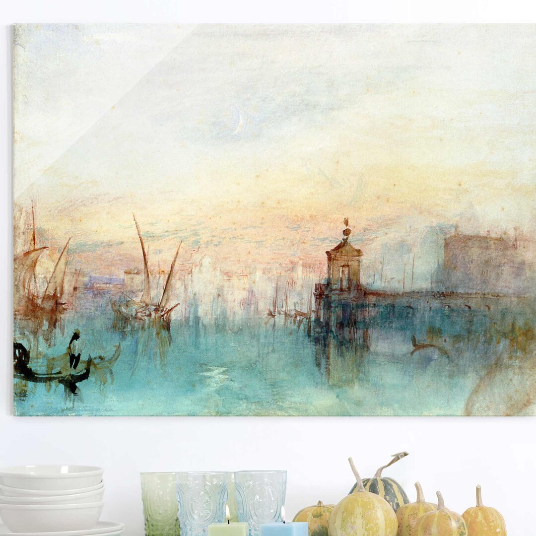 Glasbild Venedig mit der ersten Mondsichel von J.M.W. Turner