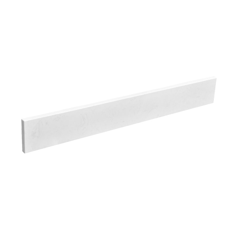 30" White Engineered Stone Bathroom Vanity Backsplash