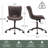 Brionni Upholstered Task Chair Swivel Executive Chair Faux Leather Home Office Chair with Wheels-1185120140
