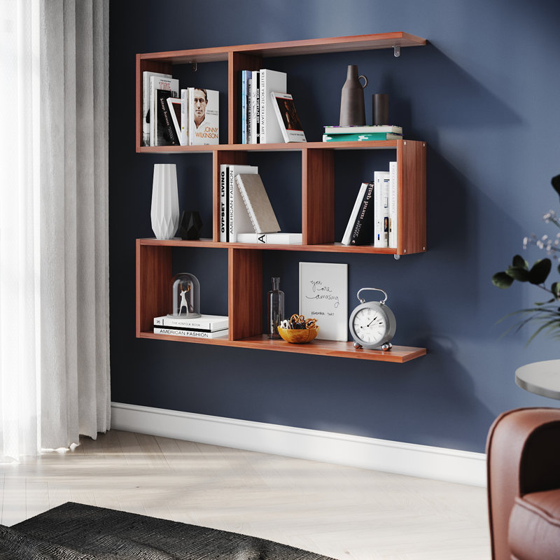 80cm H x 81.5cm W Bookcase, Walnut