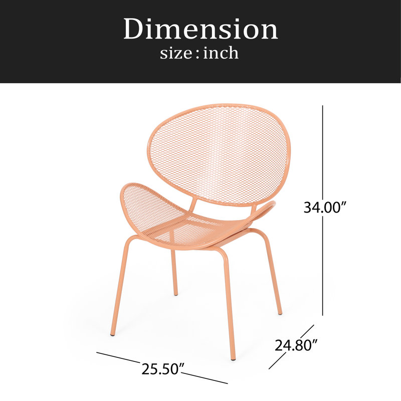 Chaise coquille, Orange