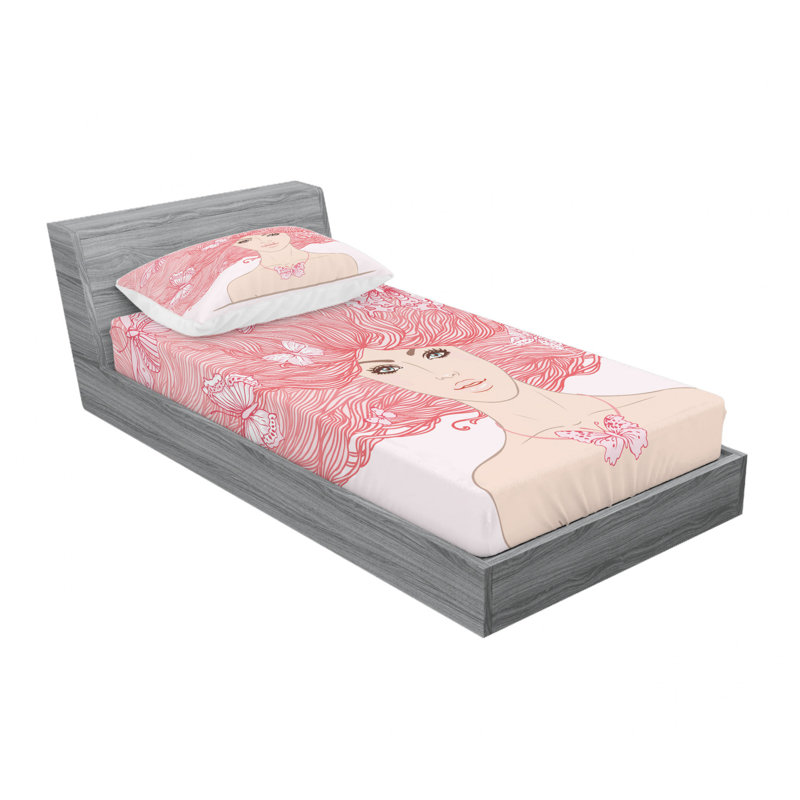 Microfiber Sheet Set, Twin Sheet Set with Fitted Sheet
