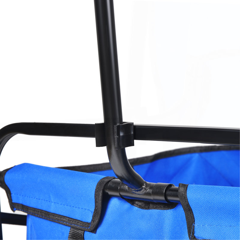 Chariot de plage pliant Wagon Garden (bleu), H 3,75 po x l 3,08 po x P 1,67 po, Bleu