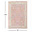 Guerin Oriental Wool / Nylon Pink Area Rug-2063204170