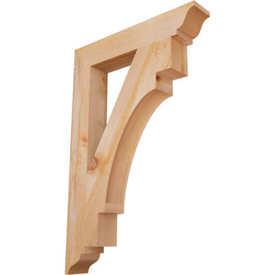 4"W x 24"D x 36"H Merced Traditional Rough Sawn Bracket, Western Red Cedar