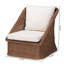 Fauteuil en rotin tressé bohémien Bali & Pari Derris