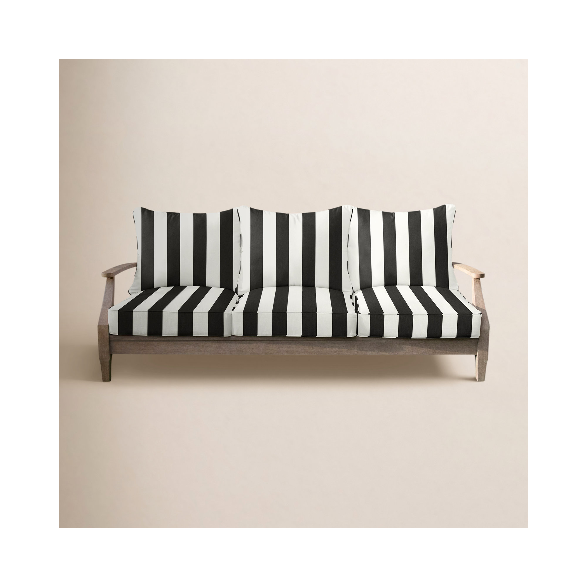 Knoll Indoor/Outdoor Sunbrella Cabana Seat/Back Sofa Cushion