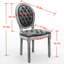 Chaises de salle à manger grises Sw1739gy, de 2, avec structure en bois massif et 2 chaises en cuir artificiel en velours synthétique Sw1739gy faites à la main, hauteur des pieds réglable-1619966439