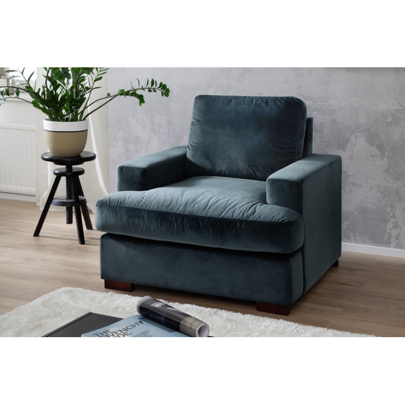 Laterrica Upholstered Armchair, Petrol
