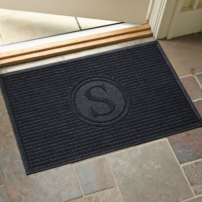 Waterhog Squares Monogram Indoor Outdoor Doormat