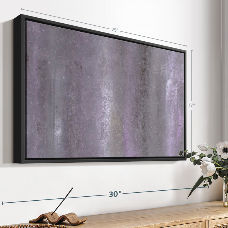 Abstrait abstrait brouillard sur toile, H 17 po x l 25 po