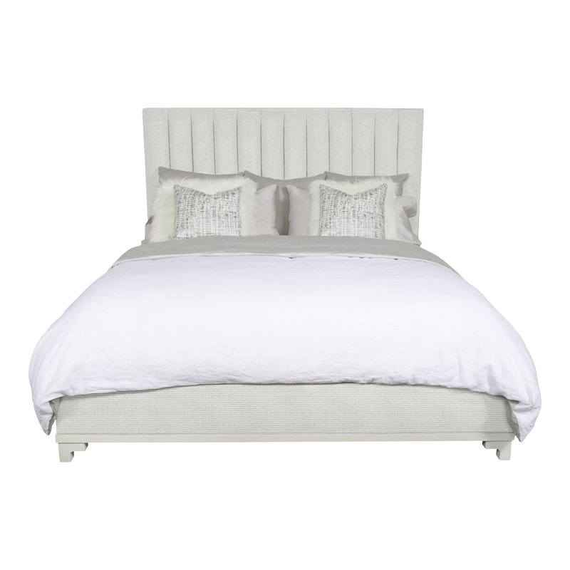 Jemma King Upholstered Panel Headboard, Callaloo Cotton
