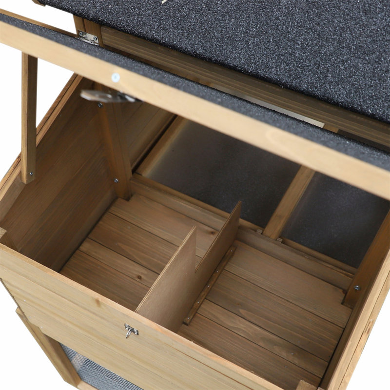Poulailler en bois de qualité supérieure avec caractéristiques avancées pour des poules heureuses et en bonne santé, conception durable et spacieuse