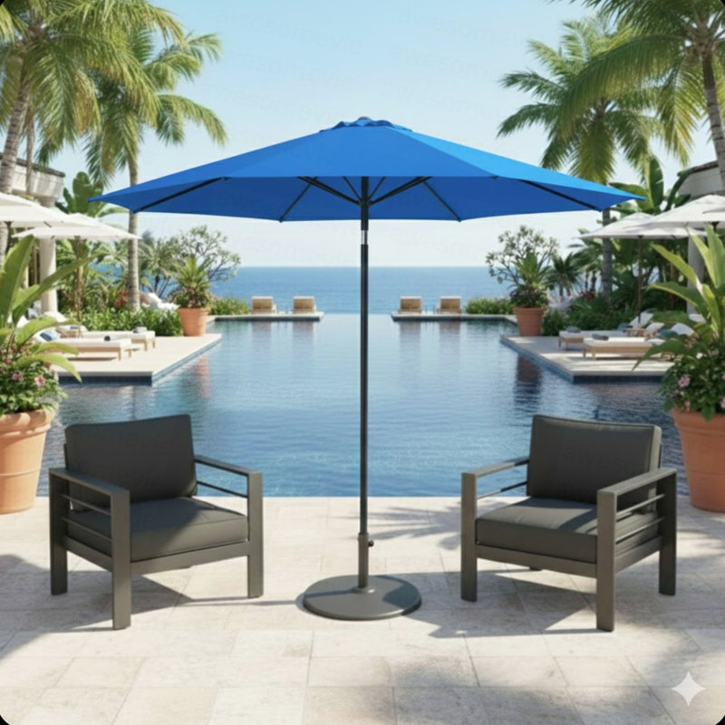 11 patio market umbrella with tilt Treasure Garden 11' Octagon Collar Enhance your outdoor space with this 11 ft patio umbrella designed for durability 11' Market Umbrella, Cast Ash