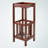 Axel Umbrella Stand with Metal Tray in Walnut Finish, 26.62" H X 10.75" W X 10.75" D