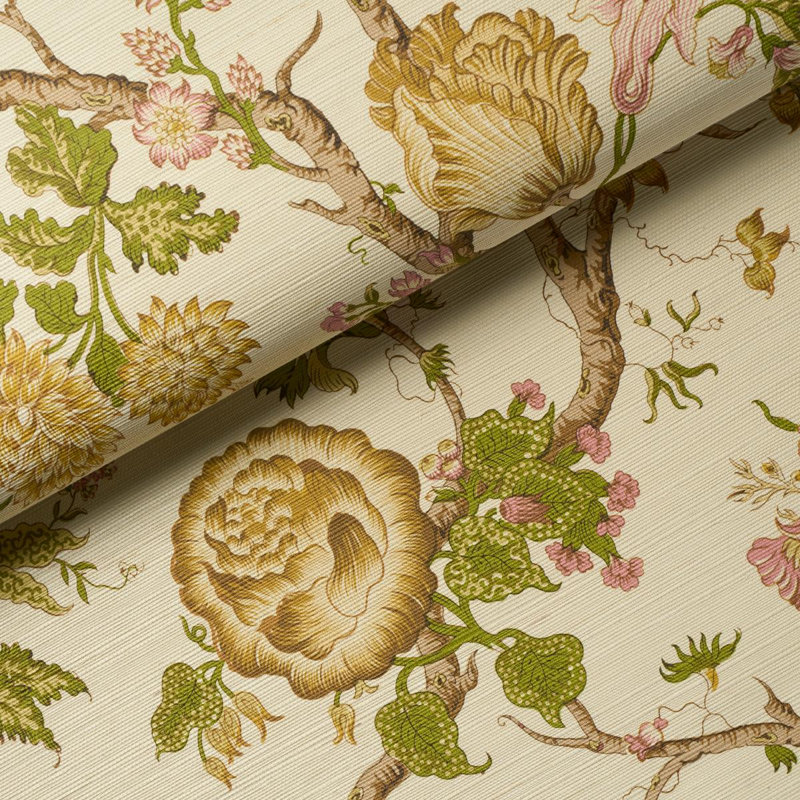 Josephine Sisal Wallpaper, Yellow